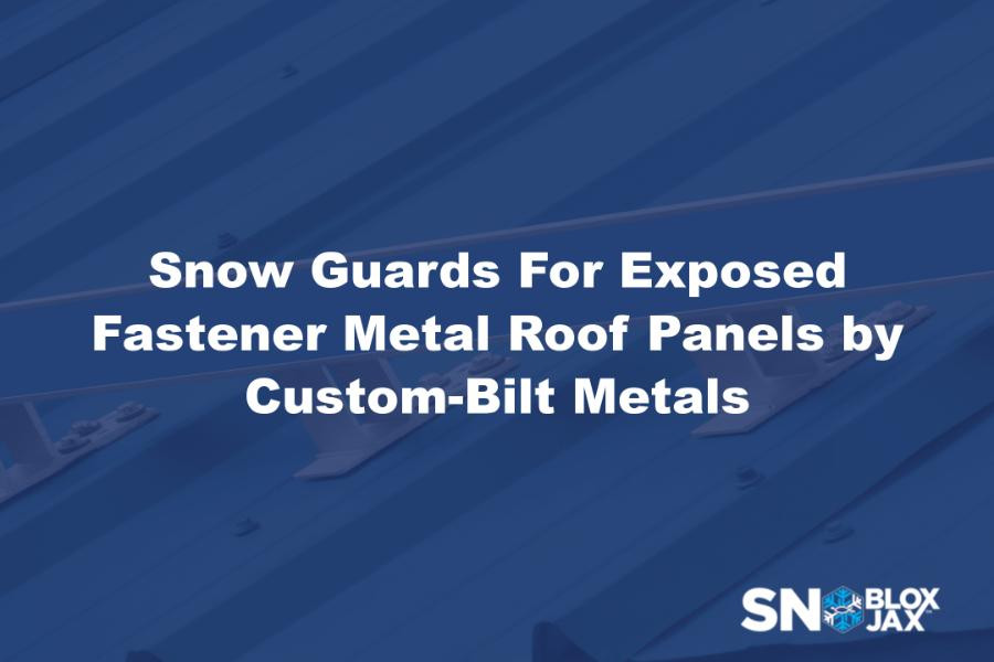 Snow Guards For Exposed Fastener Metal Roof Panels by Custom-Bilt Metals