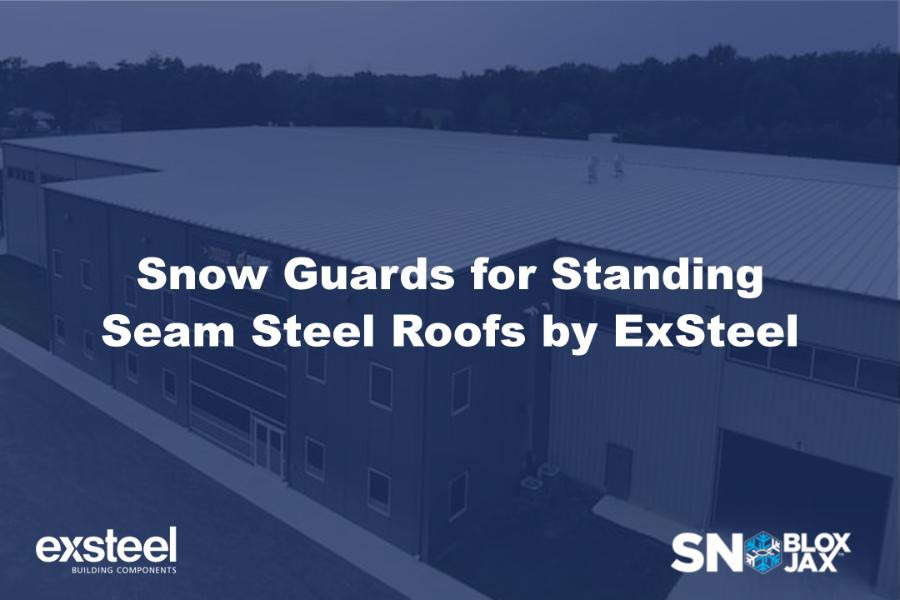 Snow Guards for Standing Seam Steel Roofs by ExSteel