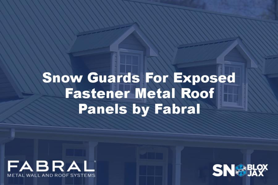 Snow Guards For Exposed Fastener Metal Roof Panels by Fabral