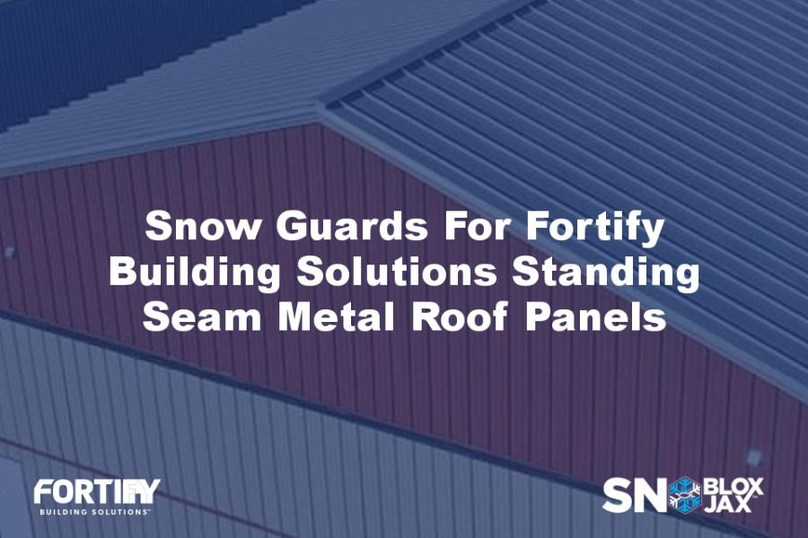 Snow Guards For Fortify Building Solutions Standing Seam Metal Roof Panels