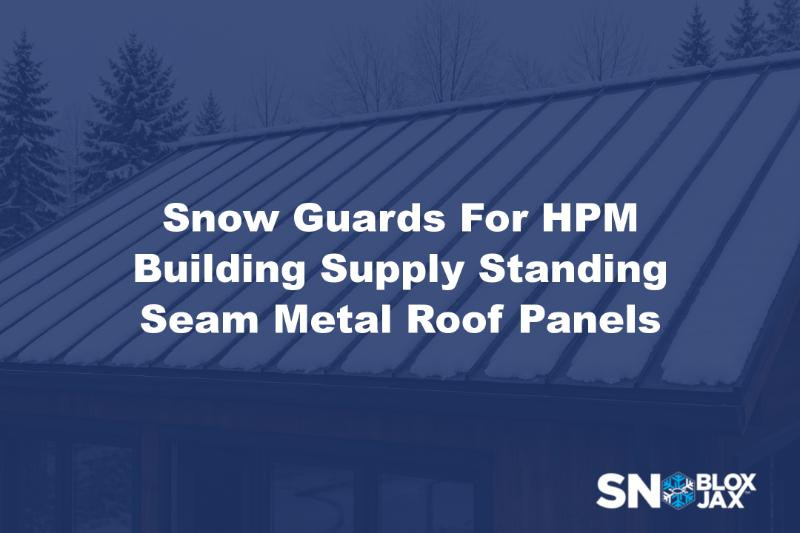 Snow Guards For HPM Building Supply Standing Seam Metal Roof Panels