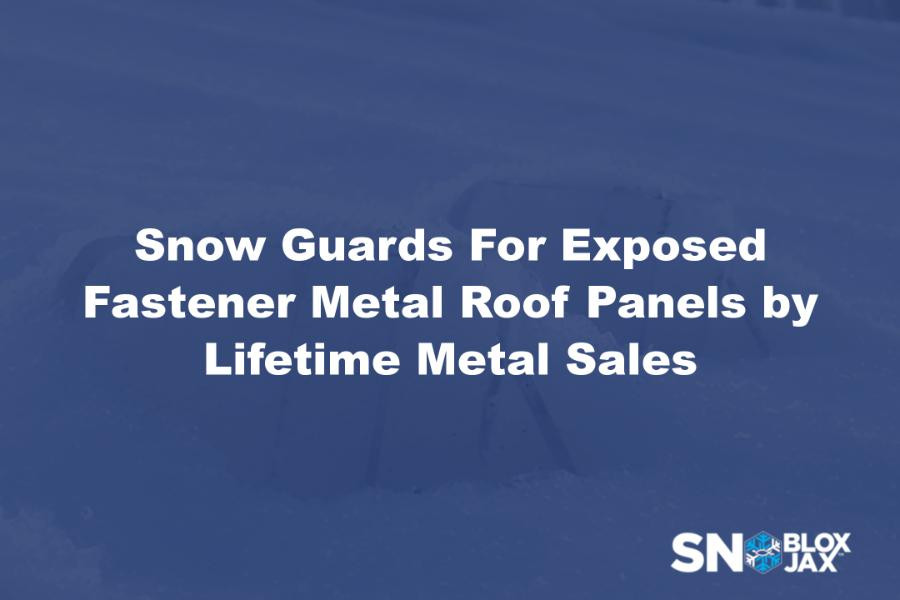 Snow Guards For Exposed Fastener Metal Roof Panels by Lifetime Metal Sales
