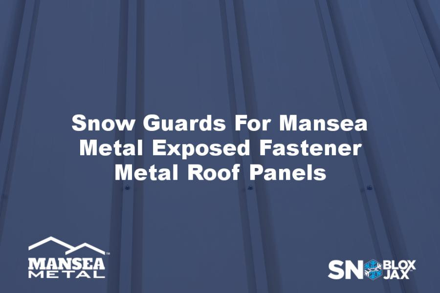 Snow Guards For Mansea Metal Exposed Fastener Metal Roof Panels