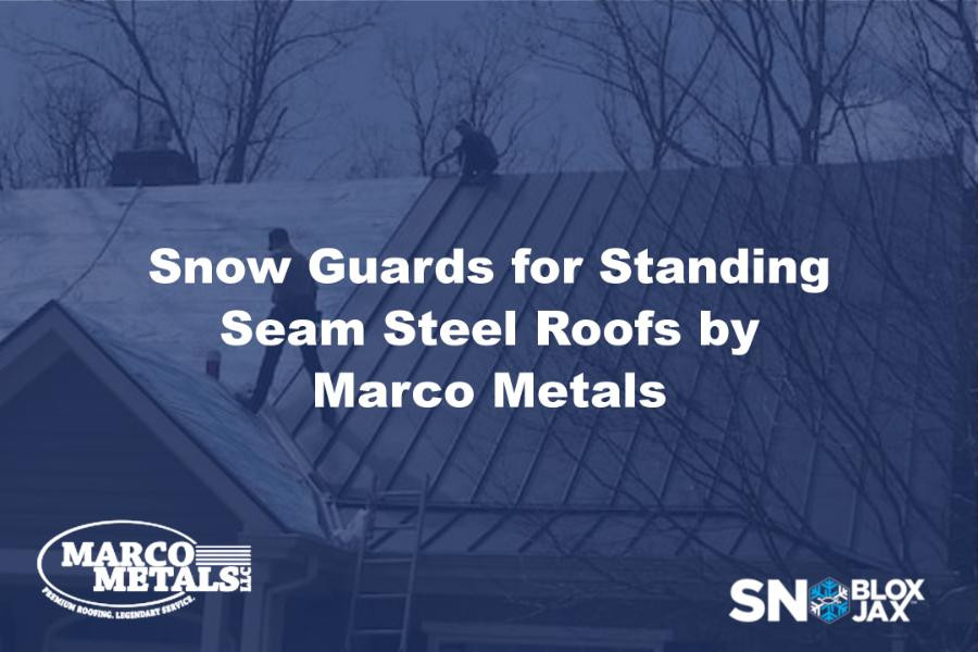 Snow Guards for Standing Seam Steel Roofs by Marco Metals