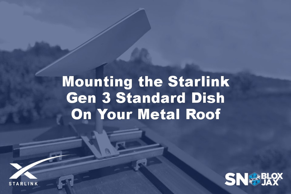 Mounting the Starlink Gen 3 Standard Dish On Your Metal Roof