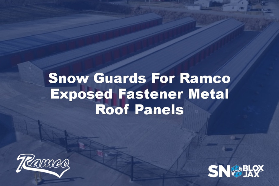 Snow Guards For Ramco Exposed Fastener Metal Roof Panels
