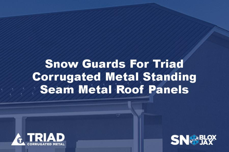 Snow Guards For Triad Corrugated Metal Standing Seam Metal Roof Panels