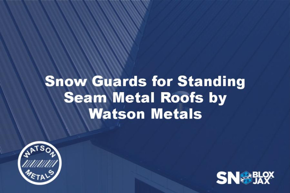 Snow Guards for Standing Seam Metal Roofs by Watson Metals