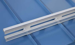 2 Bar ColorBar Mill Aluminum Snow Rails for Standing Seam Metal Roofs (6 Foot)