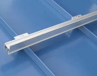 RCB-3 ColorBar Aluminum Snow Rails for Bulb & T-Seam Standing Seam Metal Roofs (6 Foot)