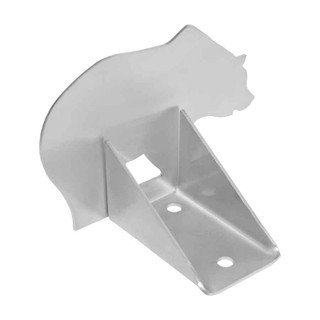 Stainless Steel Mill Finish Kodiak Bear Snow Guards