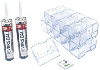 Icejax II Adhesive-Mounted Large Snow Guards 20 Piece Bundle