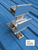 SnoCleat SC2B double bar snow guard front view showing two 4-inch ColorBar aluminum rails mounted on wide SnoCleat base for PBR and R-panel metal roofs