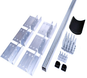 Screw-Down 2.67 SnoBar components for corrugated metal roof installation