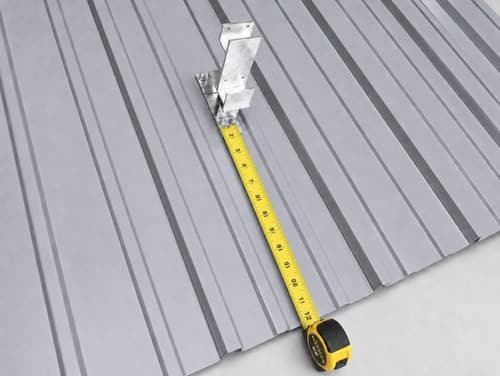 Measuring and marking purlin location for SnoBar ColorBar screw-down bracket installation