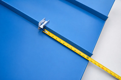 SnoBar standing seam clamp placement for snow rail installation