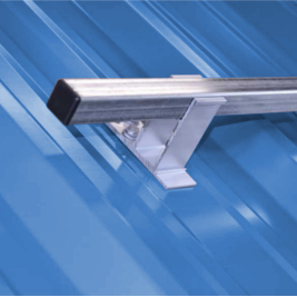 Screw-down SnoBar and ColorBar rail spacing layout for PBR and R-panels