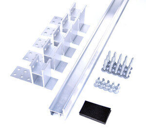Screw-Down ColorBar components for single-bar snow retention installation