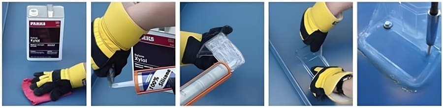 Screw mounting snow guard installation steps