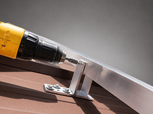 Attaching SnoBar ColorBar to ColorBracket with screws through back of bracket