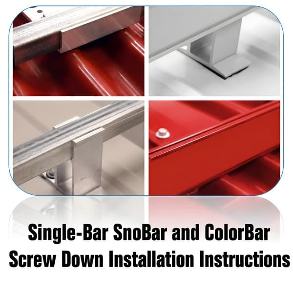 Cover image showing SnoBar and ColorBar ColorBracket system on screw-down metal panels