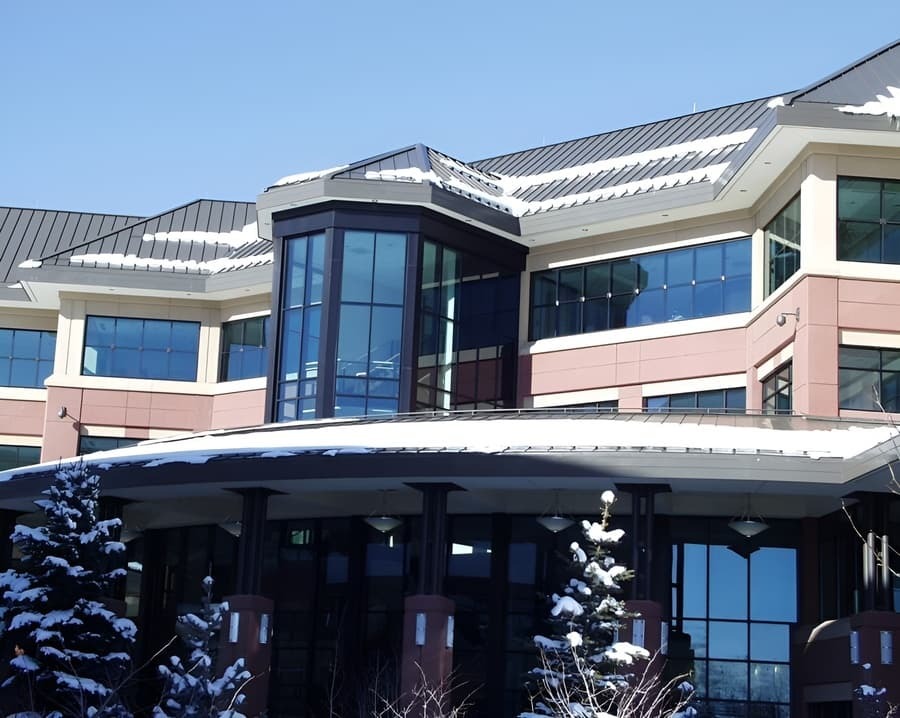 Snow Rails on Upper and Lower Roofs