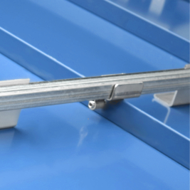 SnoBar snow rail spacing layout for standing seam metal roofs