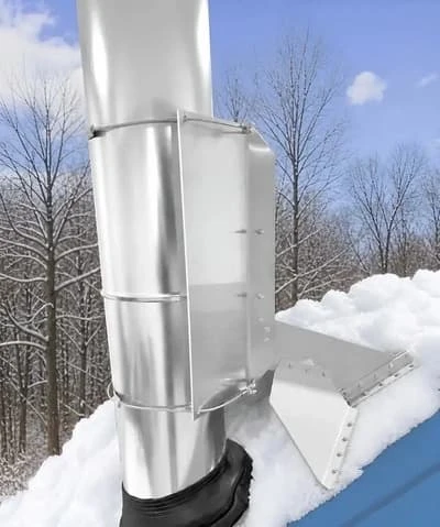 VentSaver installation system on metal roof