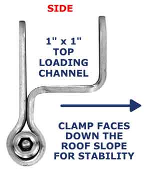 SnoBar Clamp Side View