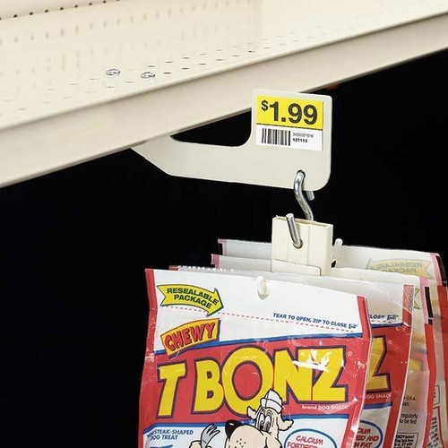 Merchandising Strip Hanger, Under-Shelf Mount