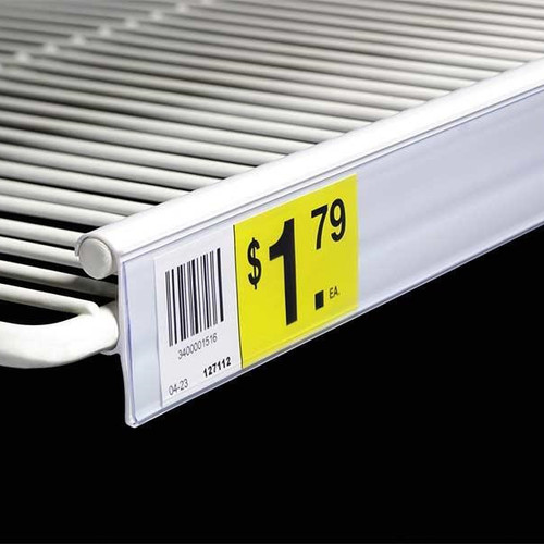 Data Strip® Label Holder for Double Wire Shelf