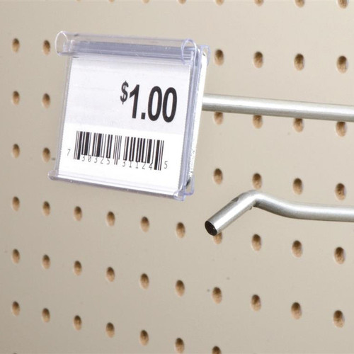 Metal Plate Price Tag Holder with Grip Track