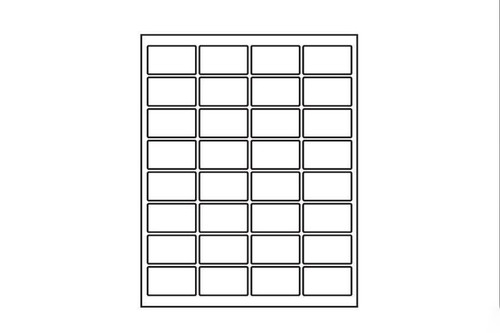 Paper Adhesive Labels - Rounded Corners