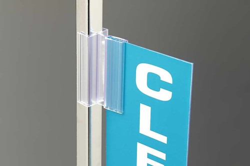 SuperGrip® Square Edge Sign Holder with Hinge