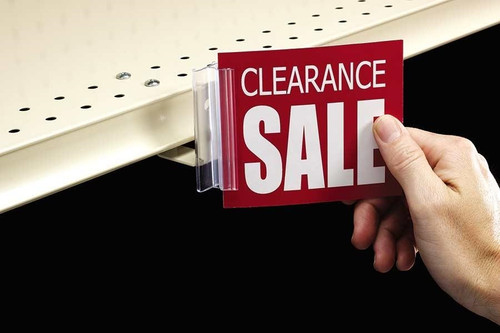 Under-Shelf Mount SuperGrip® Sign Holder