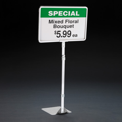 Chrome Sign Frame with Stem