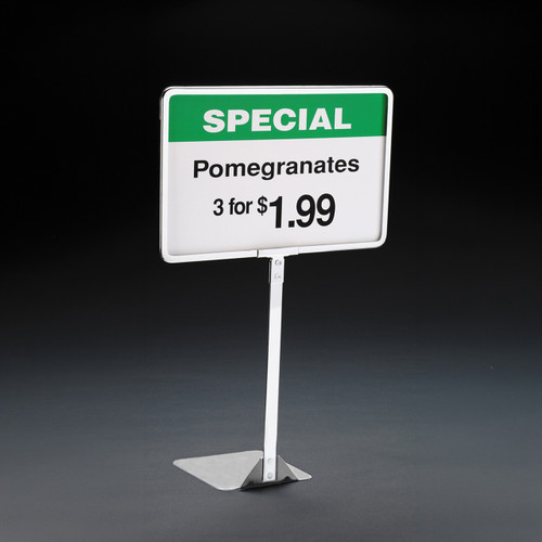 Chrome Sign Frame with Stem