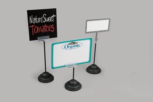 Black Weighted Base European-Style Sign Holders
