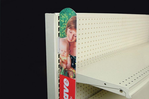 Gondola Upright Offset SuperGrip® Sign Holder