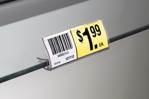 Crystal Glass Shelf Ticket Holder THG121