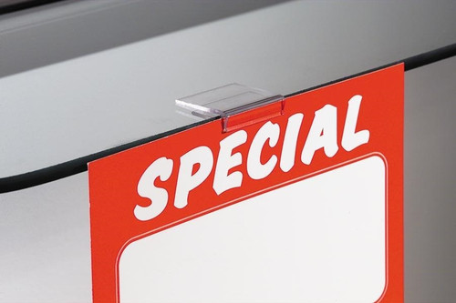 Crystal Glass Shelf Sign Holder MD-1