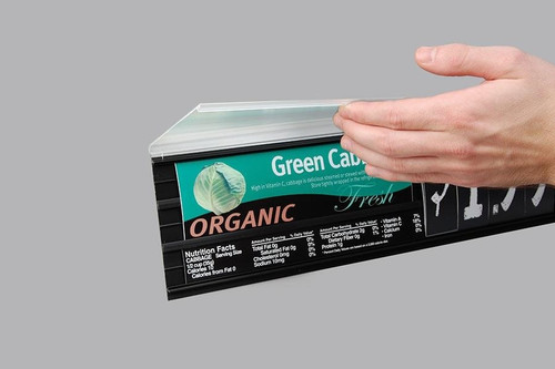 Self-Adhesive Track Sign Channel with Clear Cover