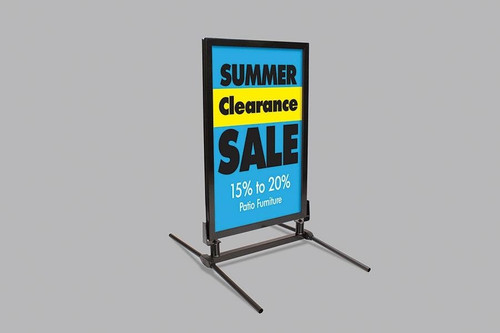 Windmaster® Sign Frame with Fixed Base