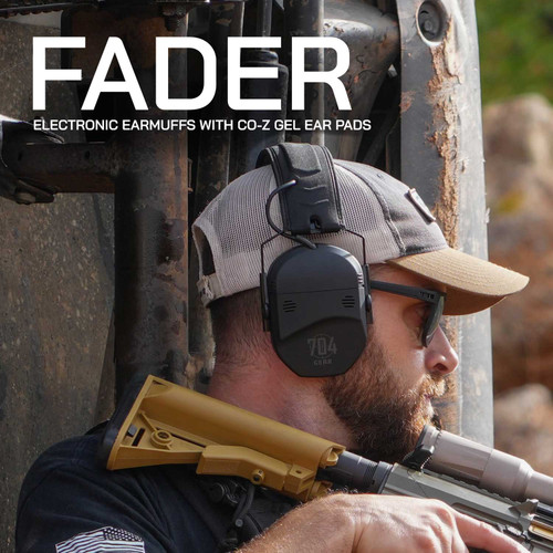 Fader Electronic Earmuffs with CO-Z Gel Ear Pads