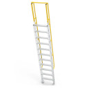 Star Aluminium 3.3m Mezzanine Ladder with safety chain and welded construction