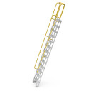 Star Mezzanine Ladder 3.9m with safety chain and welded construction