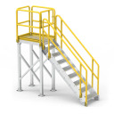 Star Aluminium Modular Access Platform 3-step for safe workplace access around machinery and conveyors