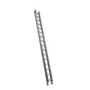 Aluminium extension ladder with 16 rungs and 150kg load capacity.