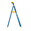 Bailey HD Fibreglass P150 MKII platform step ladder in blue and yellow.