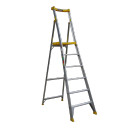 Bailey Pro Punchlock 6-step platform ladder featuring yellow accents.